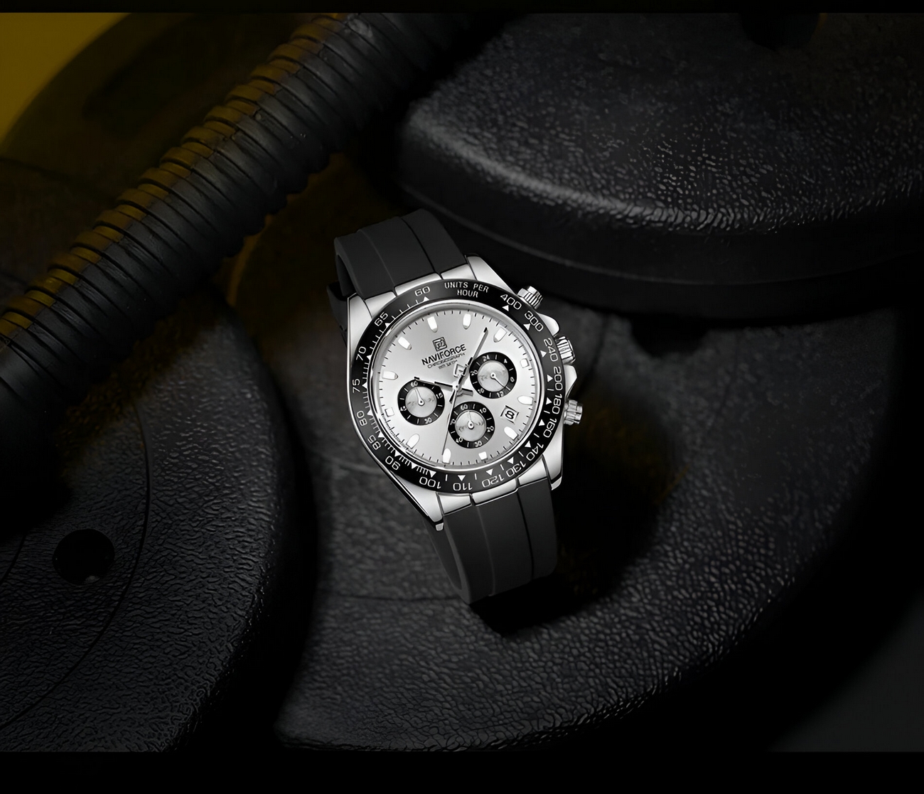 Reloj Naviforce Casual Nf8054 Goma Hombre